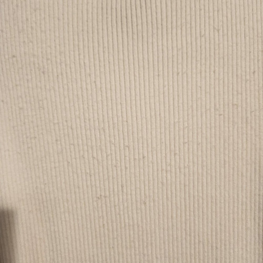 White Puff-Sleeve Ribbed Knit Tee - Lumiere Size M (Fits like a S) - Picture 9 of 10